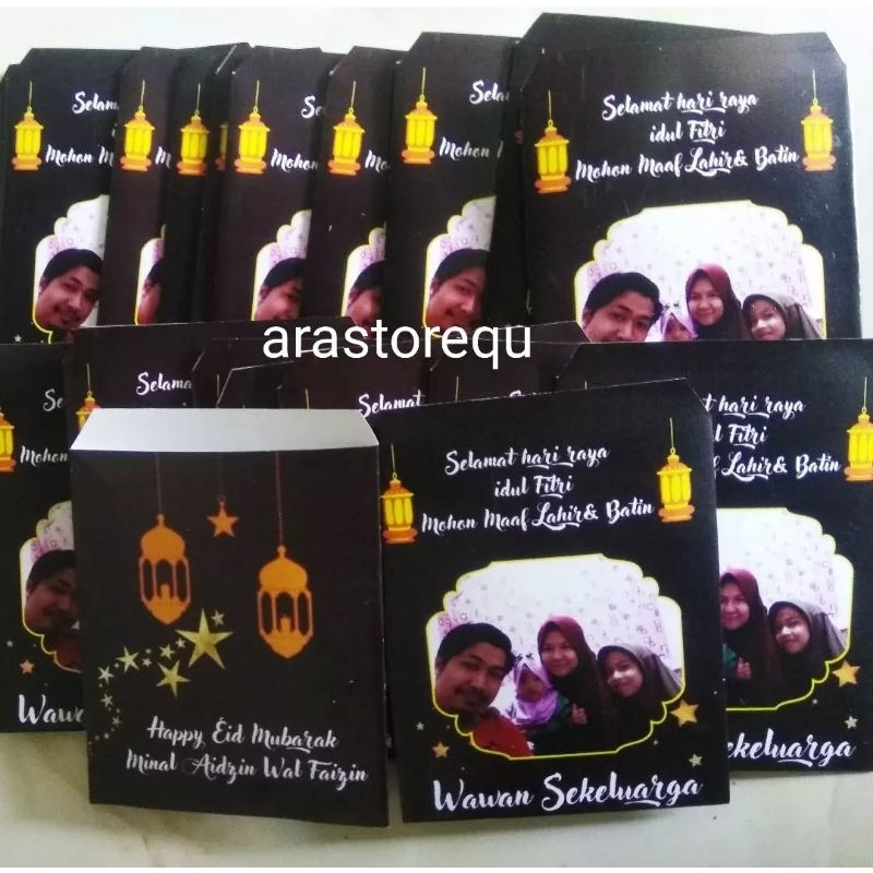 

amplop custom foto idul fitri 1x lipat