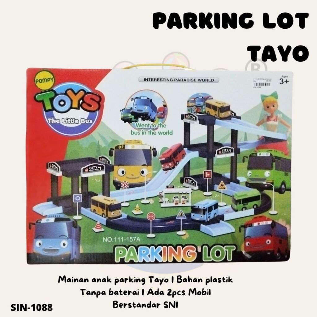 PARKING LOT TAYO 111/MAINAN ANAK PARKING TAYO