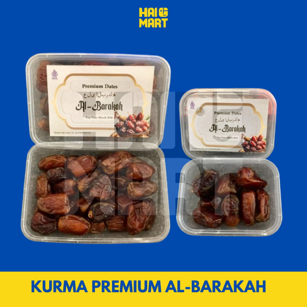 

KURMA PREMIUM AL-BARAKAH 150-300 GRAM | BUAH KURMA AL-BARAKAH PREMIUM