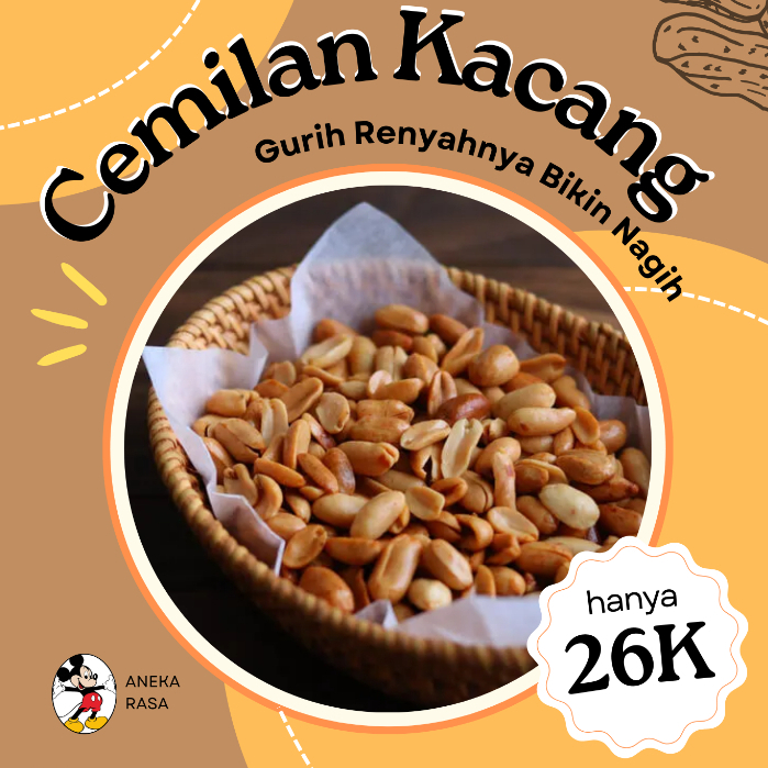 

Cemilan Kacang | Kacang Goreng | gurih renyahnya bikin nagih