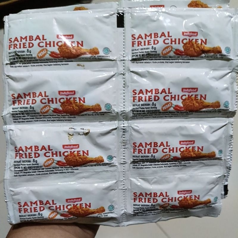 

sambal fried chiken Indofood 8gr x 24saset