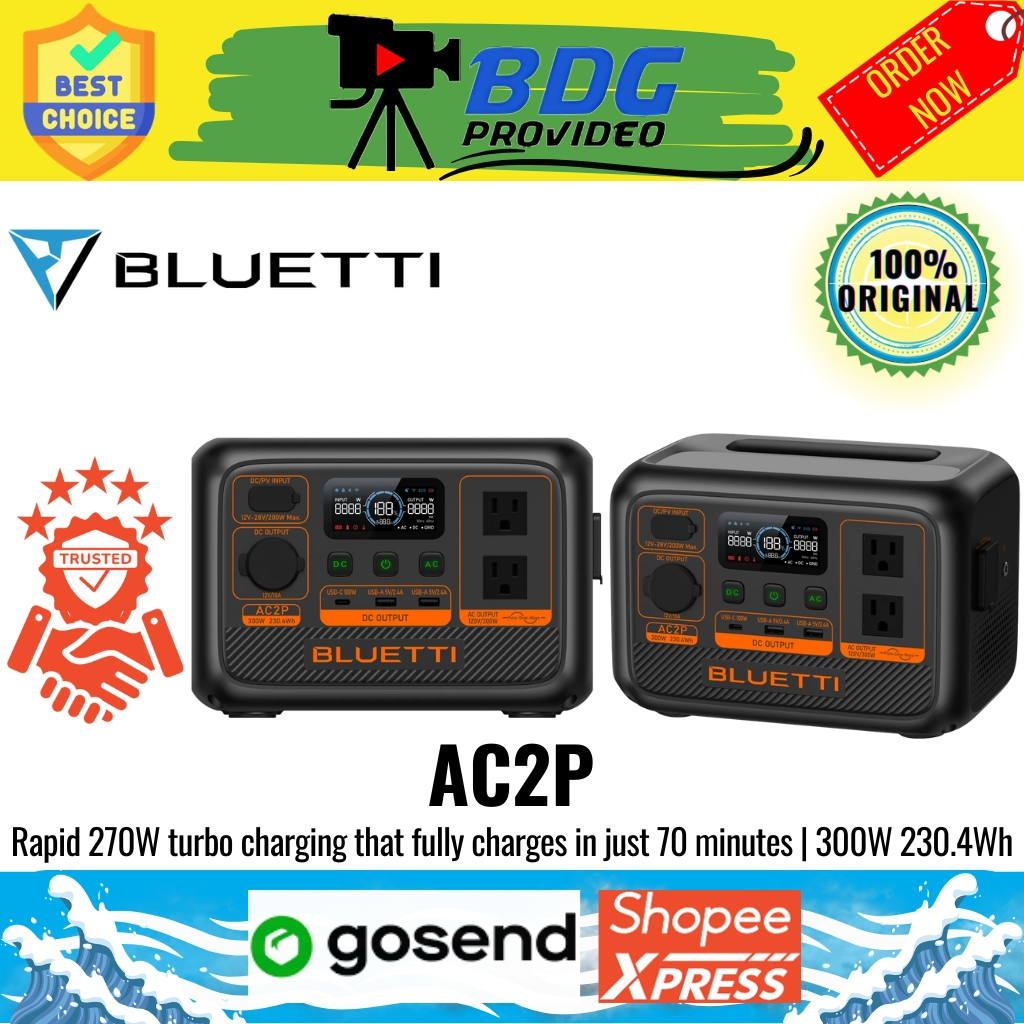 BLUETTI AC2P / Portable Power Station BLUETTI AC2P | 300W 230.4Wh