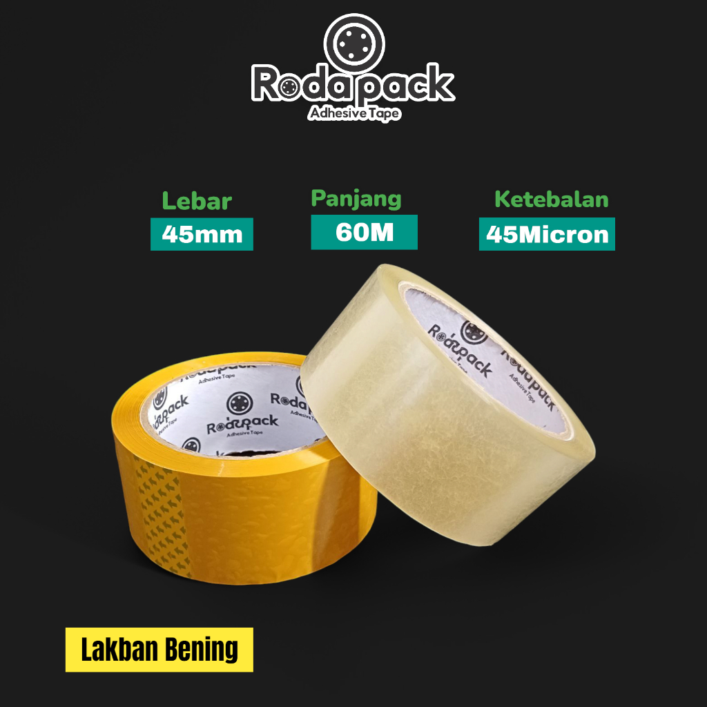 

Lakban Bening Coklat 45mmx90yard