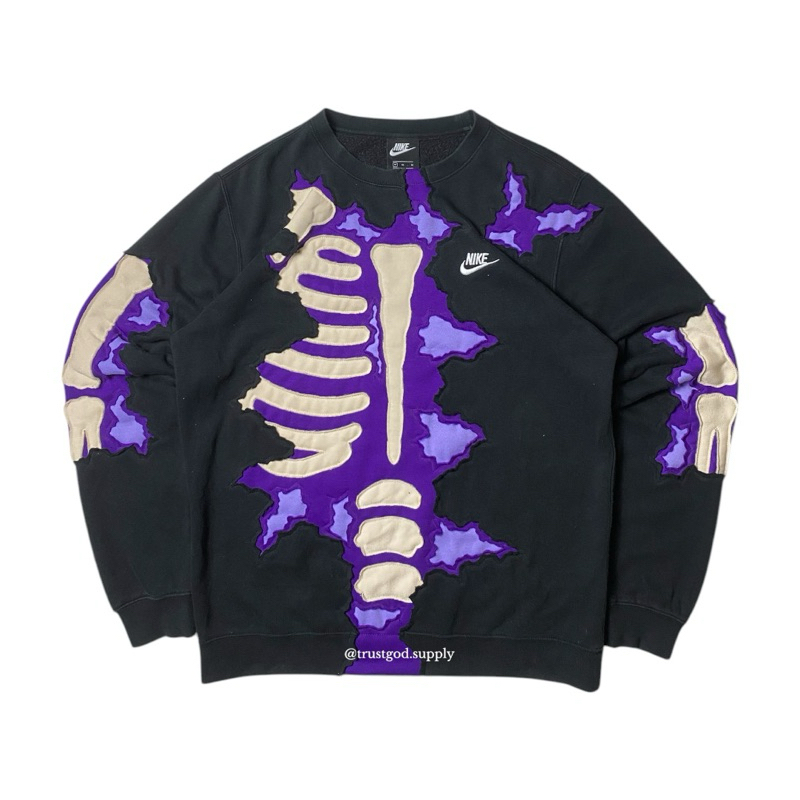 REWORKED NIKE SKELETON CREWNECK