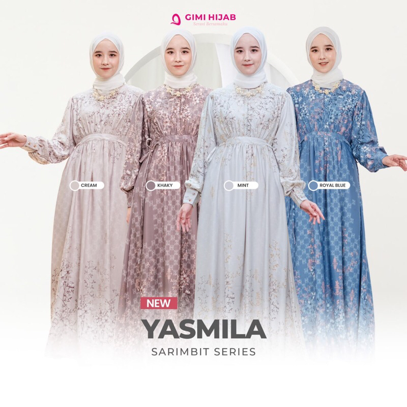 SARIMBIT LEBARAN KELUARGA 2025 YASMILA DRESS (SISTER) BY GIMI HIJAB