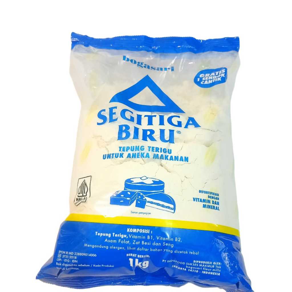 

Tepung Terigu Segitiga Biru 1kg – Premium & Serbaguna untuk Semua Jenis Kue & Roti