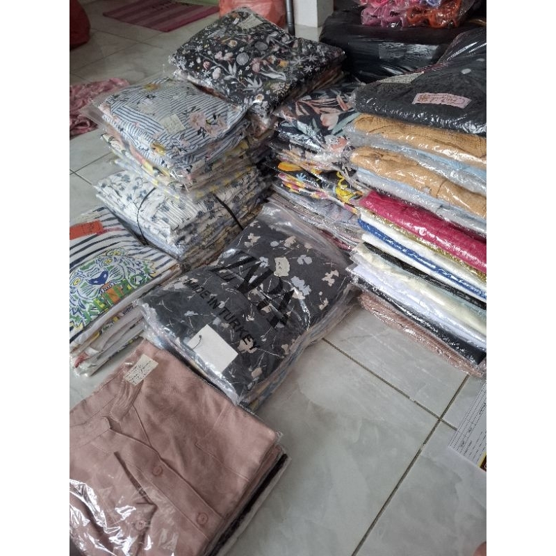 PAKET USAHA BAJU SETELAN, BLOUSE, KEMEJA, TUNIK, ONSET OBRALAN BARANG BARU