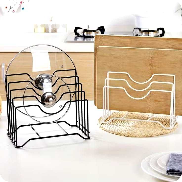 Rak dapur Rak tutup panci serbaguna Talenan peralatan dapur