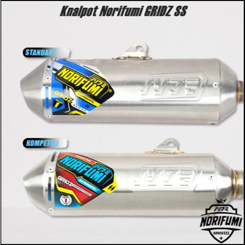 KNALPOT NORIFUMI GRIDZ SS / KOMPETISI PNP HONDA CRF 150 L / KAWASAKI KLX 150 / YAMAHA WR 155 ORIGINA