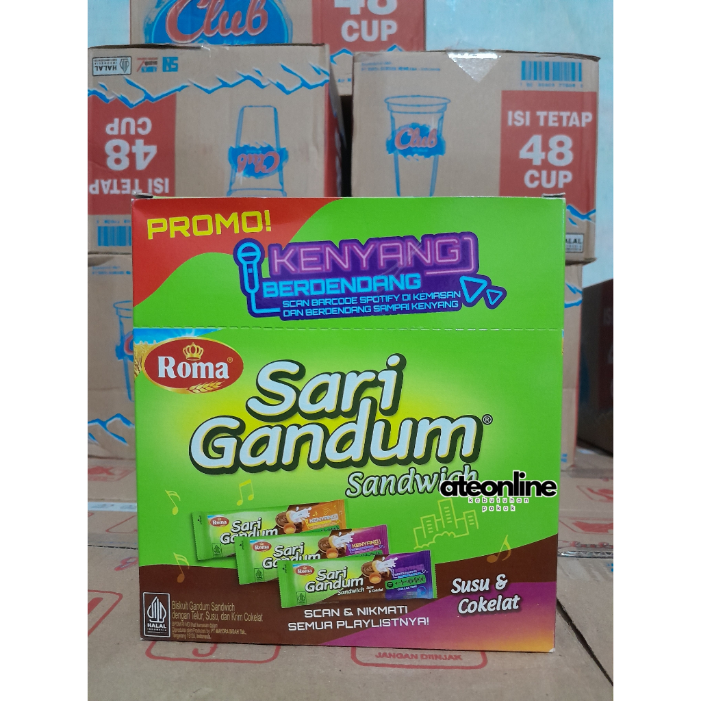 

Roma Sari Gandum 2000 Cokelat Box [isi 12 bungkus @27gr]