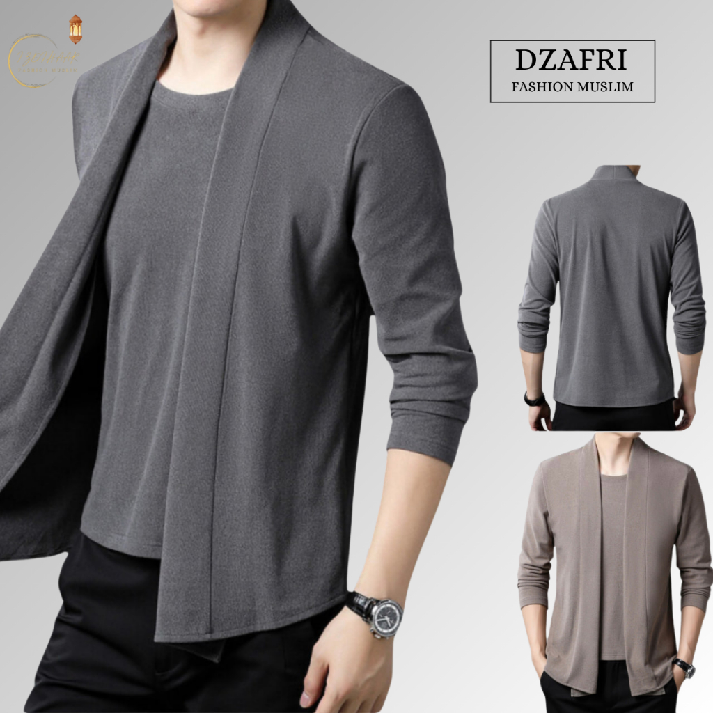 Tshirt Blazer Matoa Kaos Lengan Panjang Dan Blazer Manyatu pria dewasa