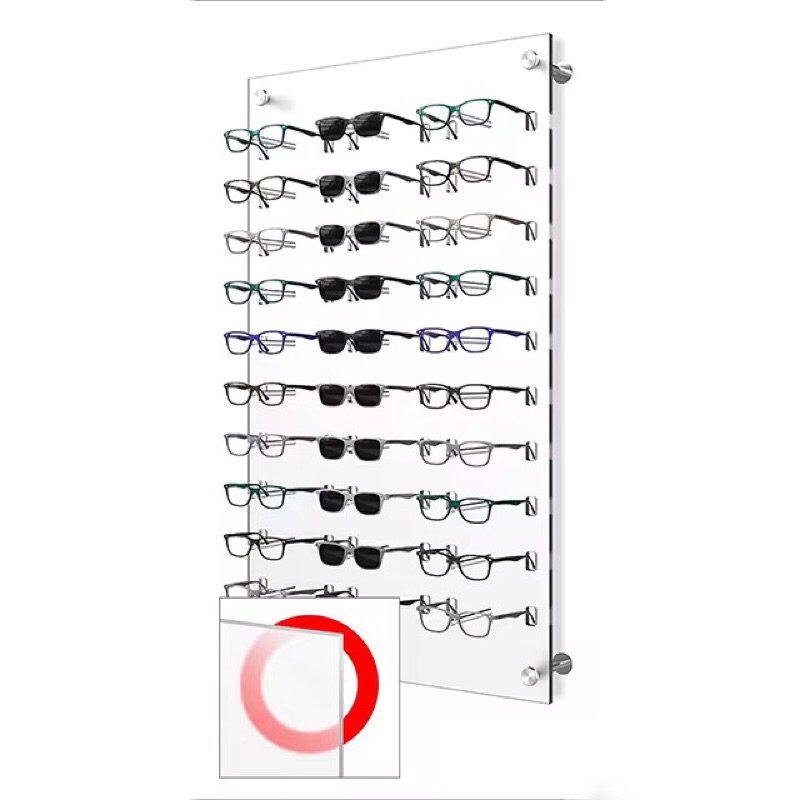 Display kacamata optik pajang papan akrilik tempat eyeglasses dekorasi