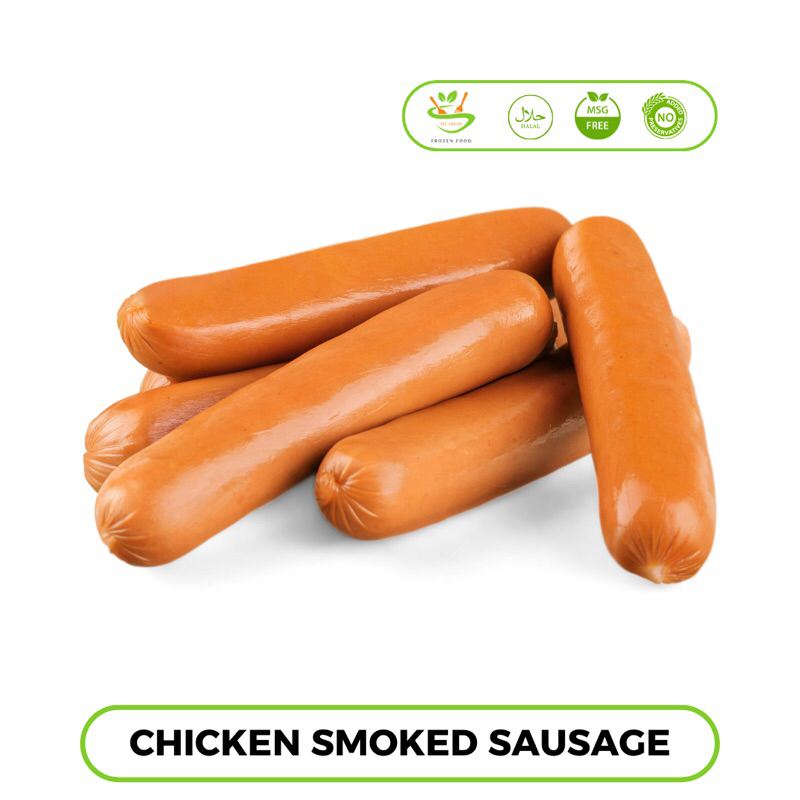 

Sausage smoked chicken 40 pcs no msg, no pengawet - supplier HOREKA
