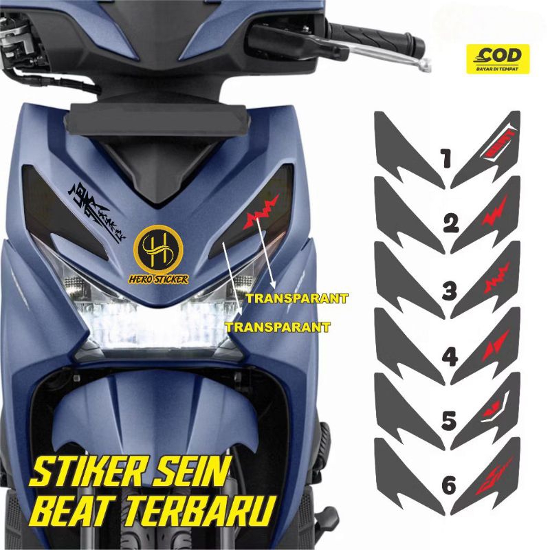 Stiker Lampu sein beat 2025 / stiker lampu alis beat 2025 / stiker lampu beat deluxe street 2025 sti