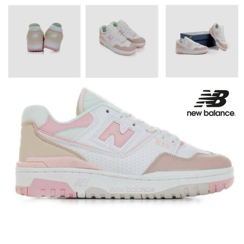 sepatu new balance 550 white pink