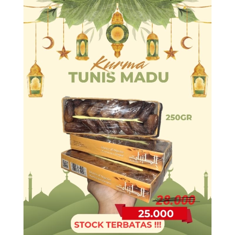 

Kurma Tunis Madu 250gr