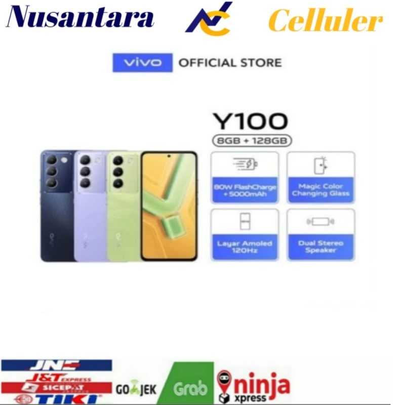 HP VIVO Y100 4G RAM 8 GB ROM 128 GB [Vivo Y100 8/128 GB] Garansi Resmi