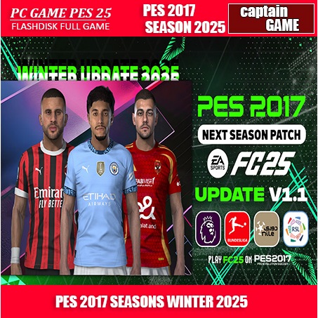 PES 2017 SEASONS 2025 PC LAPTOP