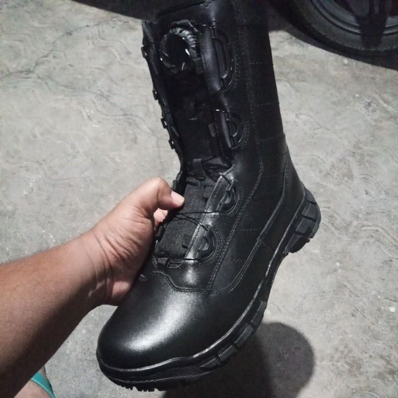 sepatu PDL tali putar jatah Polri Original