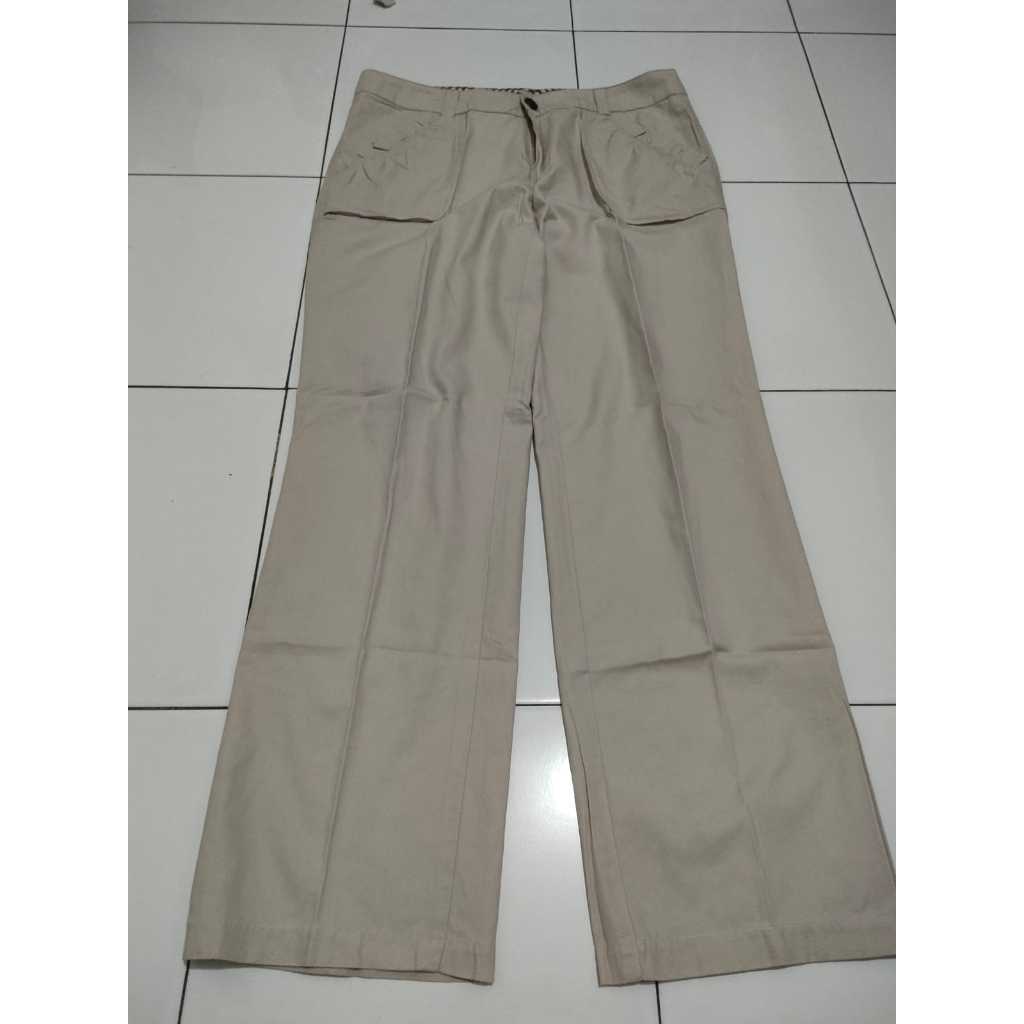 CELANA PANJANG PUTIH KAIN WANITA SESAUI PANJANG