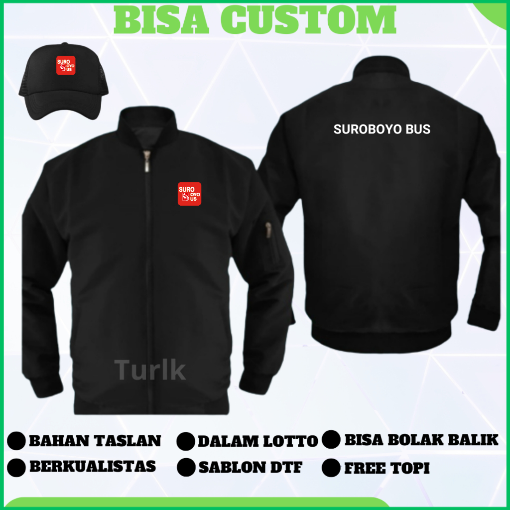 Jaket Suroboyo Bus Jaket Bomber Trans Suroboyo Bus Custom