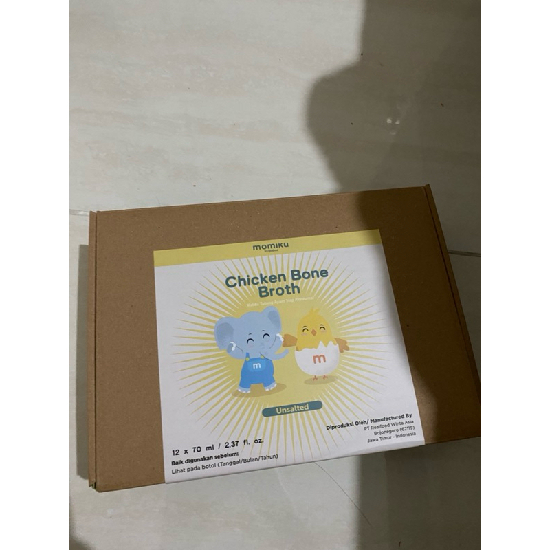 

Realfood Momiku Chicken Bone Broth Unsalted isi 12 jar new segel original