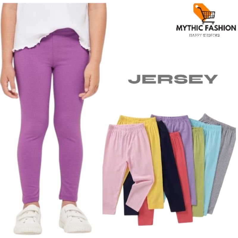 Legging Anak Perempuan Polos Usia 2-12 Tahun - Legging Motif Polosan