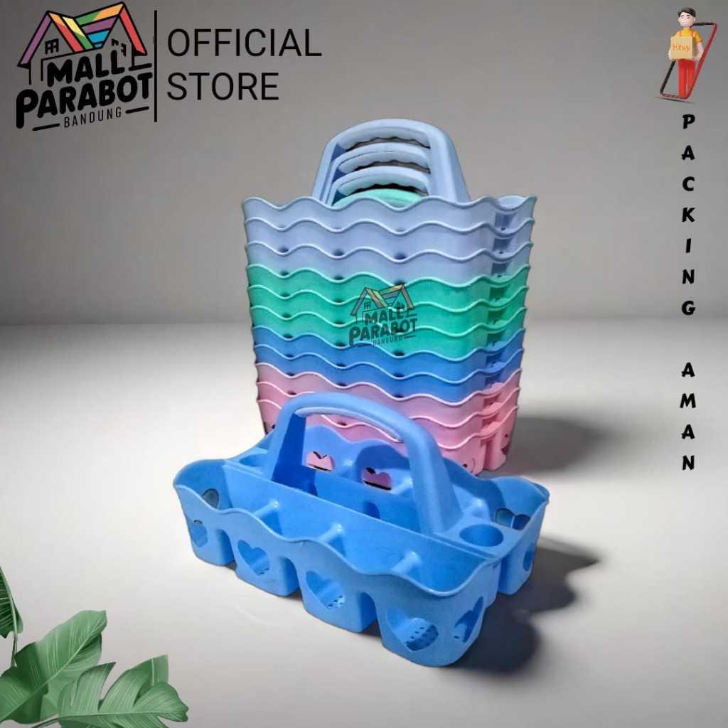 RAK AQUA ISI 8 MURAH / TEMPAT KERANJANG AQUA GELAS