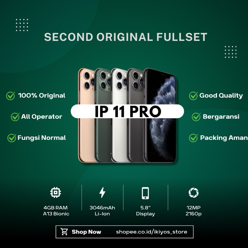 11 Pro All Sim 64gb 256gb 512gb Second