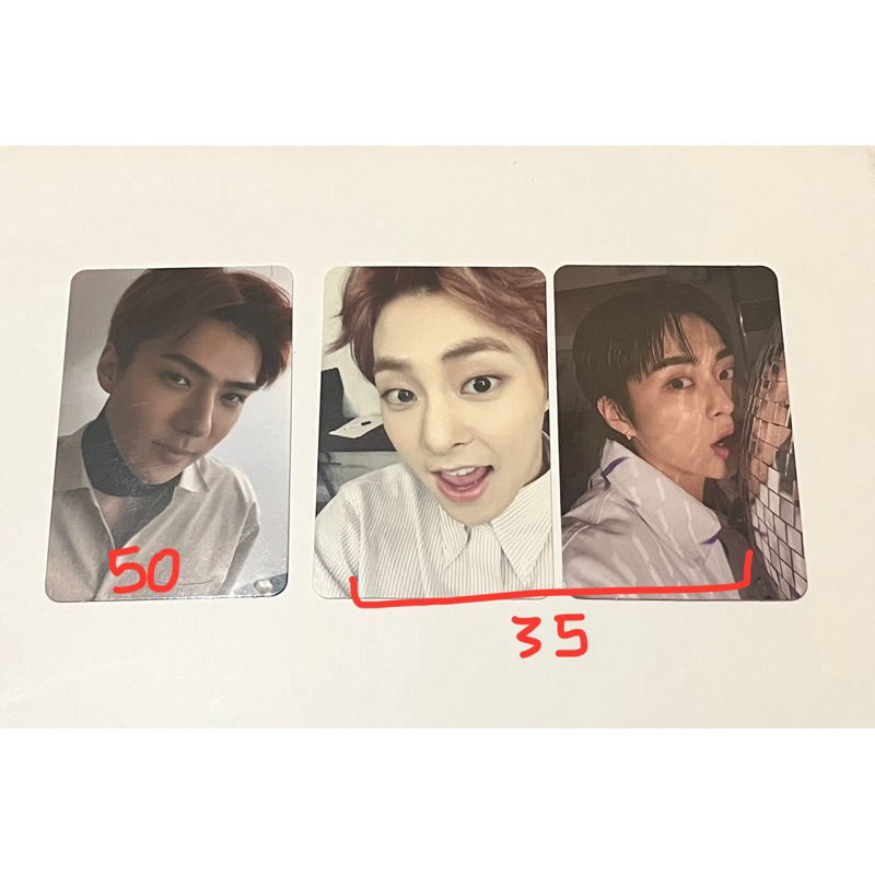 EXO official photocard | sehun dmumt | xiumin exact exist