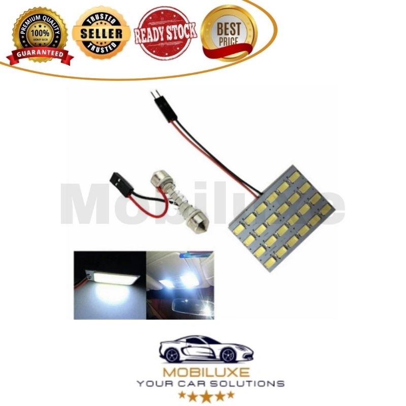 Lampu LED Plafon-Kabin Mobil/Bohlam Lampu Plafon Mobil 24 Titik