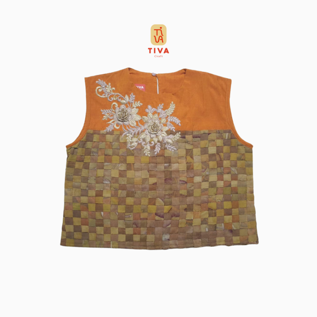 Tiva Craft | Baju Wanita Ecoprint | Rompi Wanita Ecoprint| Baju Iner Ecoprint