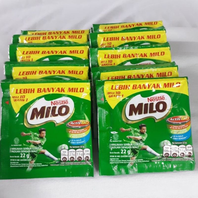 

Susu Milo 1 Renteng isi 10 sachet Terlaris & Termurah