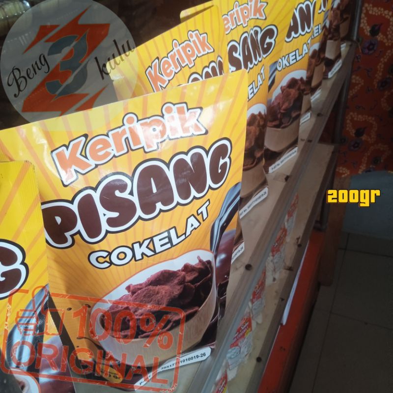 

KERIPIK PISANG COKLAT 200gr Makanan Khas Bengkulu Camilan