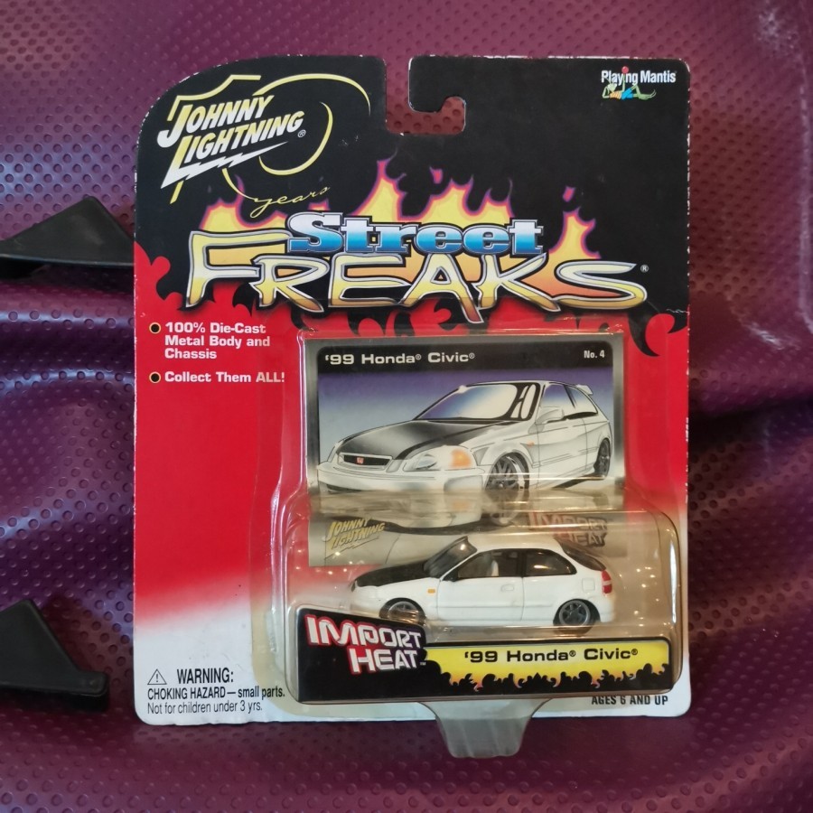 Johnny Lightning Street Freaks 99 Honda Civic White Putih