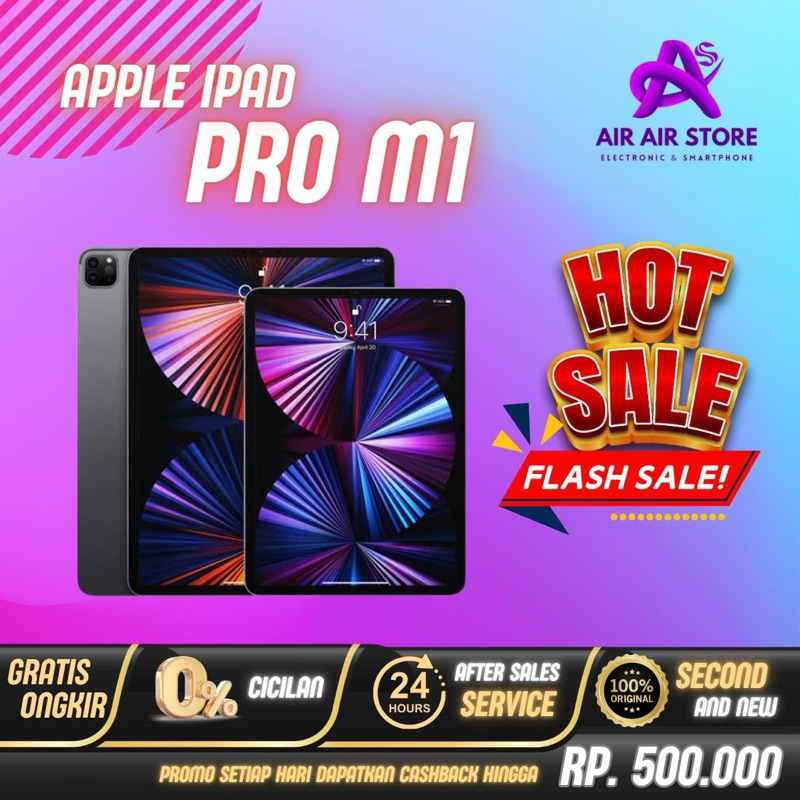 iPad PRO M1 2021 11 & 12.9 inch 128gb 256gb 512gb Wifi Cellular Original Garansi