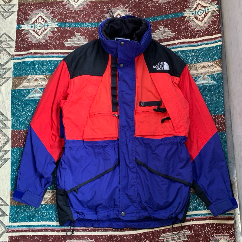 vintage 90’s color block the north face skiwear jacket