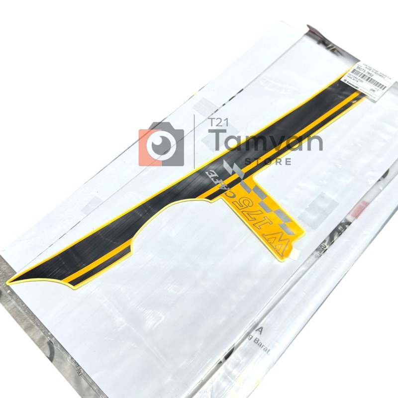 STICKER LIST TANGKI W175 KUNING ORIGINAL KAWASAKI 56075-7852