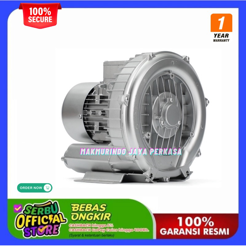 Aerator Ring Blower Udara Ring Blower Vortex ROTOR HB-2200 3Hp 2.2Kw