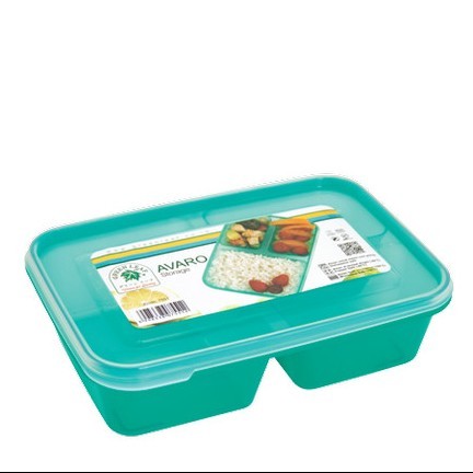 Green Leaf kotak makan 900 ml AVARO Storage 7551 gdo