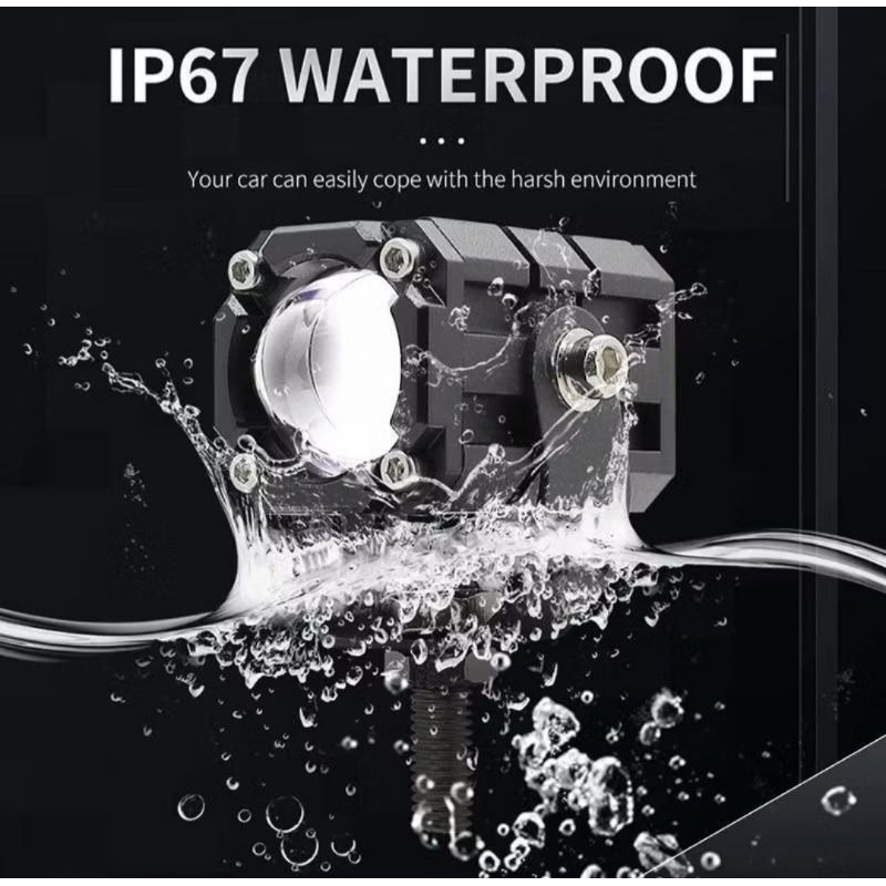 LAMPU TEMBAK SOROT MINI 2 WARNA AC DCMOTOR MOBIL TRUK SUPER BRIGHT