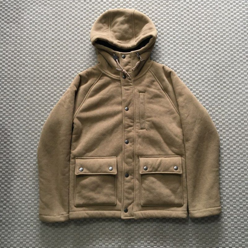 uniqlo sherpa chest pocket parka jacket