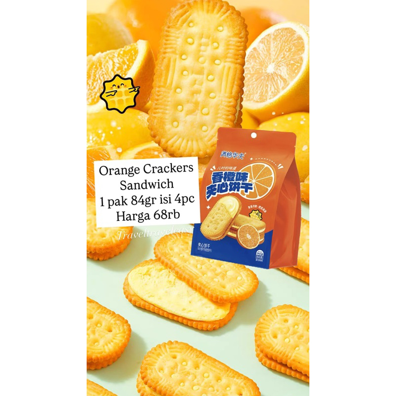 

Orange Cream Sandwich Crackers Rasa Jeruk