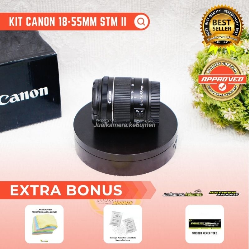 LENSA CANON 18-55MM IS STM II / LENSA KIT CANON 18-55MM 18-55MM STM GEN II