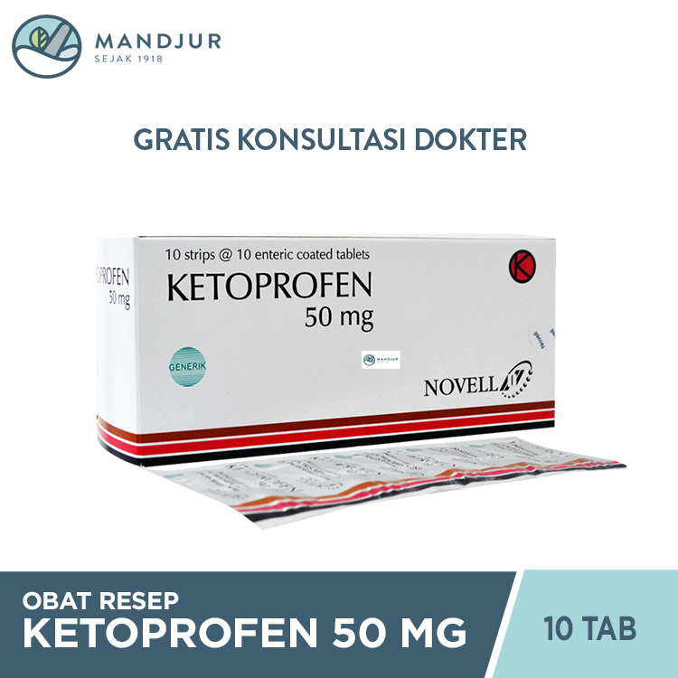 Ketoprofen 50 mg 10 Tablet