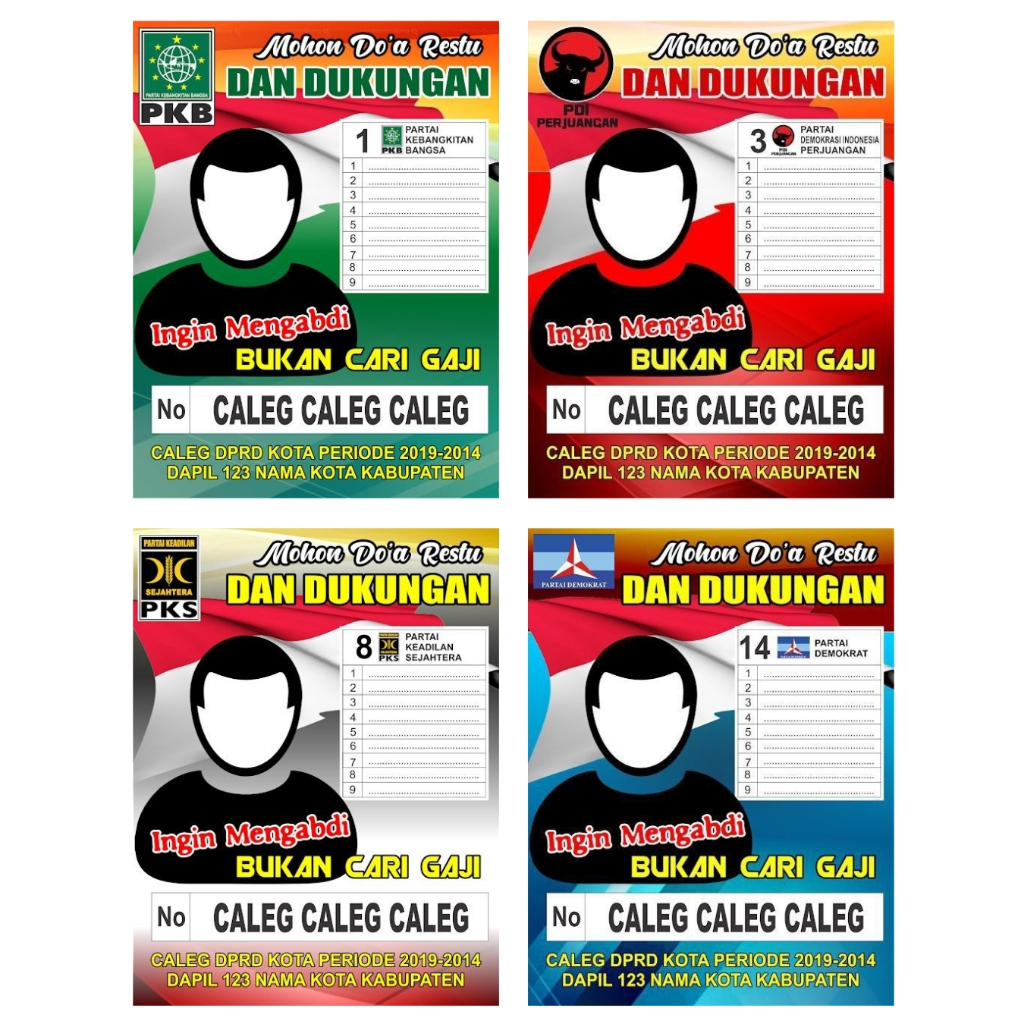 CETAK BANNER SPANDUK CALEG CUSTOM