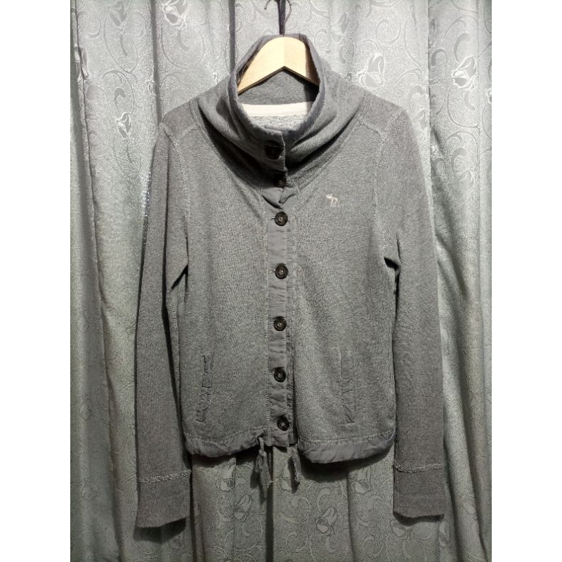 Jaket Abercrombie & Fitch_Grey Original_Size M-L