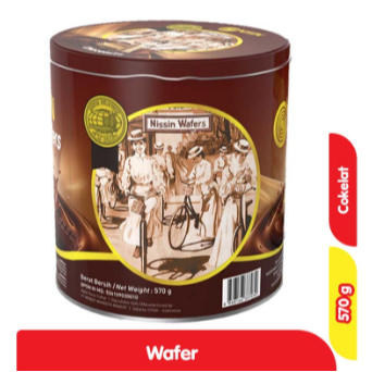 

NISSIN WAFER COKELAT KALENG 570 G