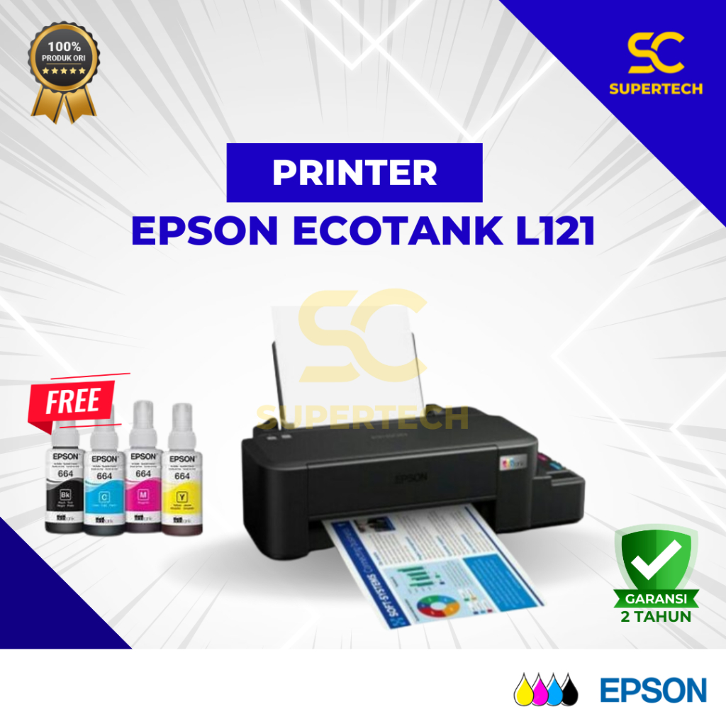 Printer Epson EcoTank L121 Garansi Resmi Termurah Gratis Tinta L 121 L-121