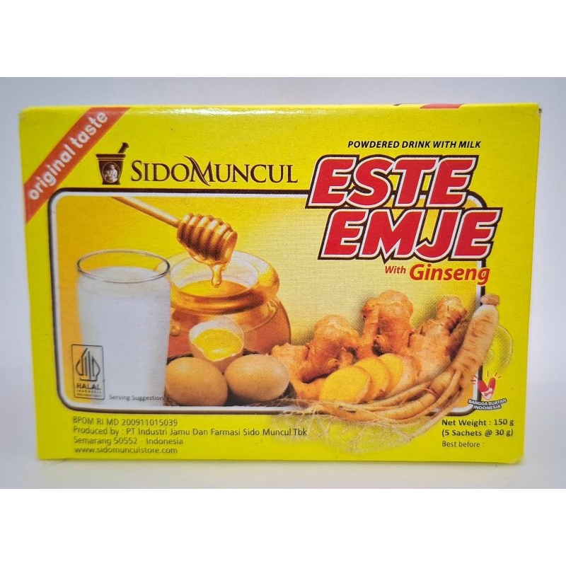

ESTE EMJE SIDO MUNCUL PLUS GINSENG ( original taste ) isi 5 sachets